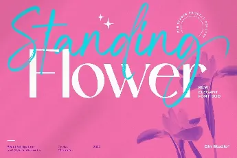 Standing Flower font