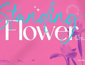 Standing Flower font