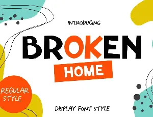 Broken Home font