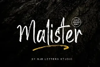 Malister Brush font