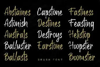 Malister Brush font