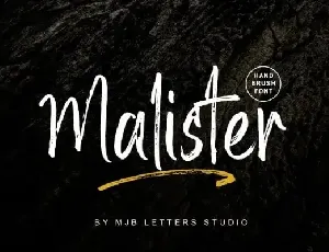 Malister Brush font