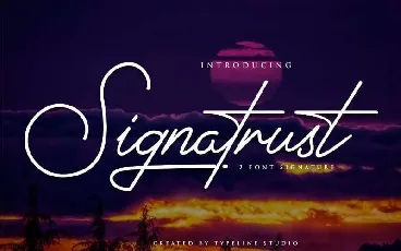 Signatrust font