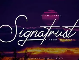 Signatrust font