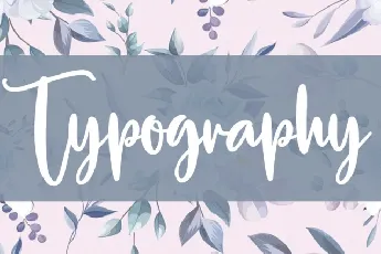 Typography Script font