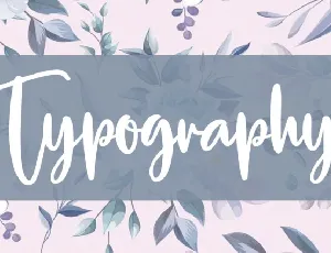 Typography Script font