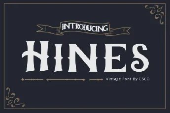 Hines font