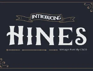 Hines font