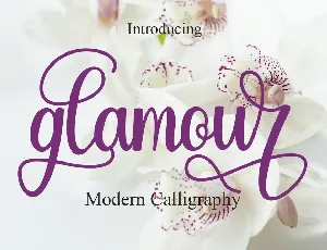 Glamour font