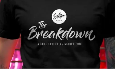 The Breakdown Script font