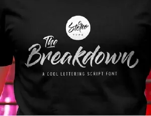 The Breakdown Script font