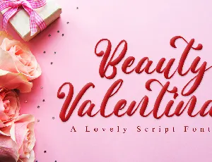 Beauty Valentina font