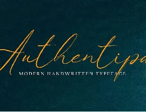 Authentipa font