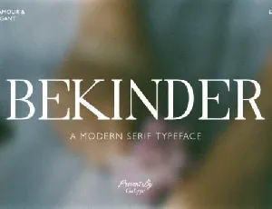 Bekinder font