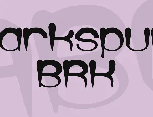 Larkspur BRK font