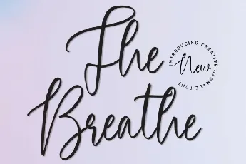 The Breathe Script font