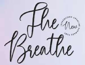 The Breathe Script font