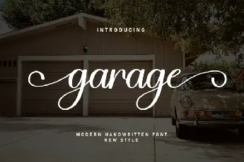 Garage Script font