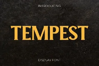 Tempest font