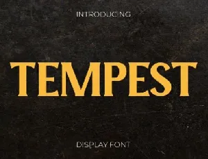 Tempest font