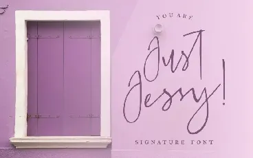 Just Jessy Handwritten font