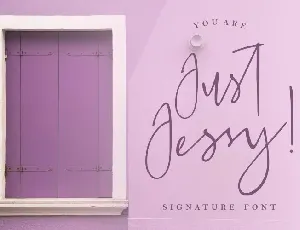 Just Jessy Handwritten font