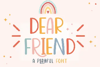 Dear Friend font