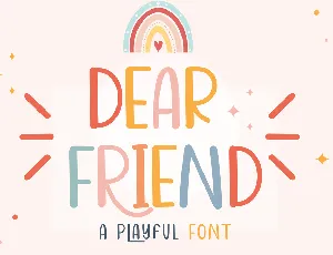 Dear Friend font