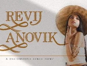 Revij Anovik font