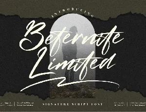 Beternite Limited font