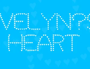 Evelyn's Heart font