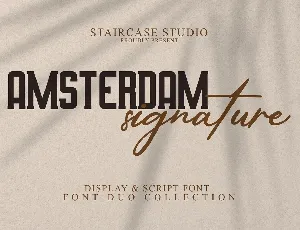 Amsterdam Signature font