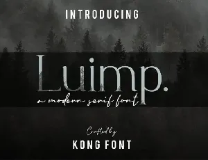 Luimp Serif font