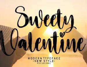 Sweety Valentine Script font