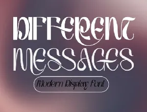 Different Messages font