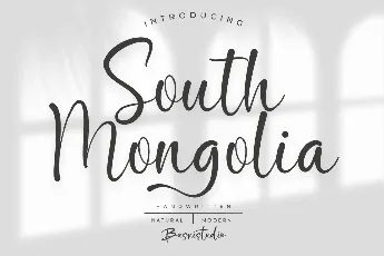 South Mongolia font