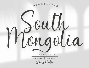 South Mongolia font