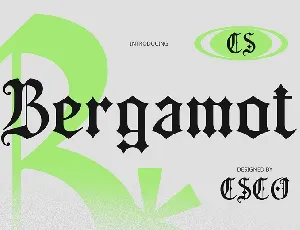 CS Bergamot font