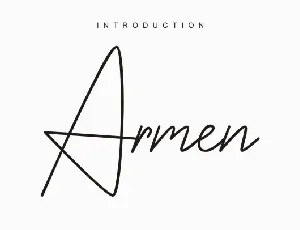 Armen Signature font