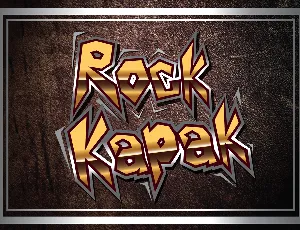 ROCK_KAPAK font