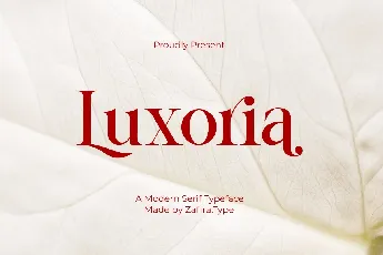 Luxoria font