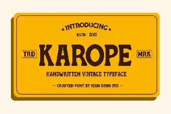 Karope font