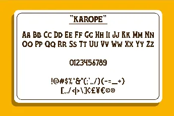 Karope font