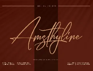 Amsthyline font