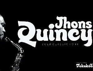 Quincy Jhons font