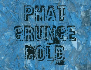 Phat Grunge Bold font