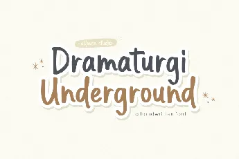 Dramaturgi Underground font