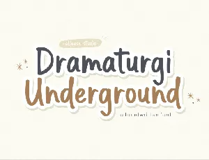 Dramaturgi Underground font