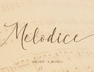 Melodice font