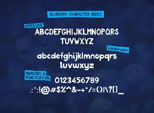 Bluberry Typeface font